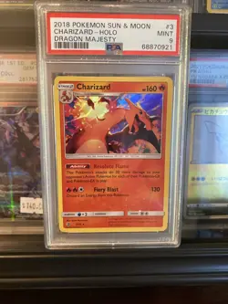 Charizard 2018 Pokemon Sun & Moon Dragon Majesty Charizard Holo PSA 9 Mint #3 - Image 1