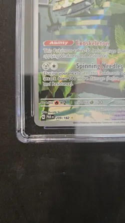 #209 FERROTHORN 2023 POKEMON PAR EN-PARADOX RIFT ILLUSTRATION RARE cgc 9 Mint - Image 5