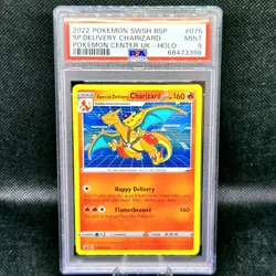 PSA 9 Special Delivery Charizard 075 Black Star Promo Holo Pokemon Center UK - Image 2