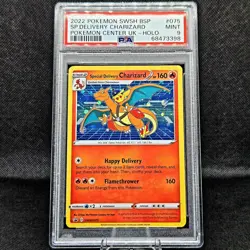 PSA 9 Special Delivery Charizard 075 Black Star Promo Holo Pokemon Center UK - Image 4