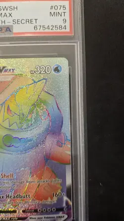2020 Pokemon: DREDNAW VMAX #075 Secret Champion's Path PSA 9 Mint Beautiful Copy - Image 3