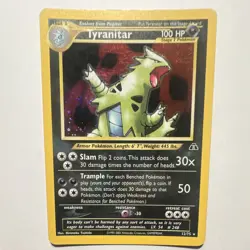 Pokemon Tyranitar Holo Rare Neo Discovery 12/75 Stage 2 100 HP English - Image 1