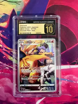 Charizard 187/184 Vmax Climax Japanese CGC Graded Pristine 10 Pokemon TCG - Image 1