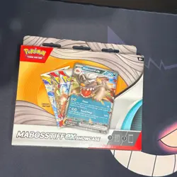 Pokemon TCG Mabosstiff ex Showcase Box Sealed Promo + 3 Booster Packs - Image 1