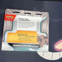 Pokemon TCG Mabosstiff ex Showcase Box Sealed Promo + 3 Booster Packs - Image 2