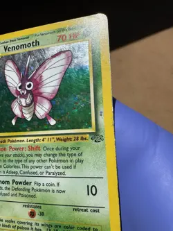 Pokemon TCG Venomoth 13/64 Jungle Holo Rare WOTC Vintage 1999 HP - Image 3