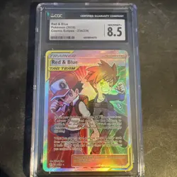 Red & Blue Pokemon 234/236 Full Art Sun & Moon Cosmic Eclipse CGC 8.5 (9!) - Image 1