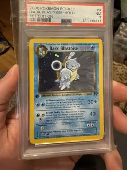 2000 POKEMON ROCKET 1ST EDITION #3 DARK BLASTOISE-HOLO PSA 7 (no Swirl) - Image 1