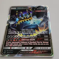 Pokemon Guzzlord GX 63/111 SM Crimson Invasion Ultra Rare Holo Ultra Beast TCG - Image 2
