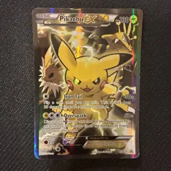 Pokemon Pikachu-EX (XY124/211) XY Black Star Promos DMG HOLO - Image 1