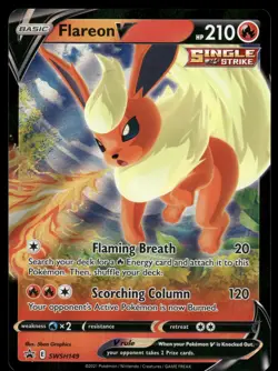 Flareon V SWSH149 Holo Promo Sword & Shield Promo Pokemon Holo Near Mint - Image 1