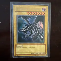 Red Eyes Black Dragon SDJ-001 1st Edition HP Yu-Gi-Oh no creases - Image 1