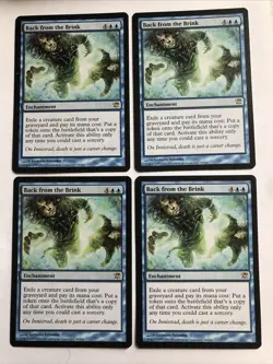 Back From The Brink X4 Innistrad Mtg Ex+/NM Condition See Pics Front Back - Image 1
