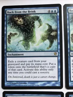 Back From The Brink X4 Innistrad Mtg Ex+/NM Condition See Pics Front Back - Image 2