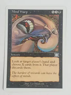 MTG Mind Warp (6th Edition/Black/U) - BGM - Image 1