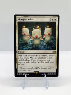 MOOGLES' VALOR mtg NM-M Final Fantasy 1 Rare - Image 1