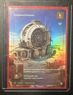 Wonder Of The First: Call Of The Stones “Forgekeep Outpost” 1st Edition Foil - Image 1