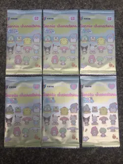 6x pack LIFE KABAO Sanrio trading cards, Official kuromi, hello kitty, my melody - Image 2