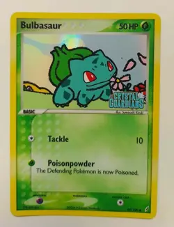 Bulbasaur 45/100 Stamped Reverse Holo EX Crystal Guardians Pokemon Card 2006 - Image 1