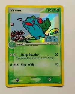 Ivysaur 34/100 Stamped Reverse Holo EX Crystal Guardians Pokemon Card 2006 - Image 1