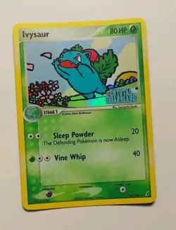 Ivysaur 34/100 Stamped Reverse Holo EX Crystal Guardians Pokemon Card 2006 - Image 3