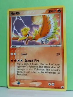 Ho-Oh 27/115 EX Unseen Forces Regular Rare Pokemon Card Nintendo 2005 - Image 3
