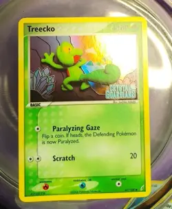 Treecko 67/100 EX Crystal Guardian Reverse Holo Stamped Pokemon Card 2006 - Image 1