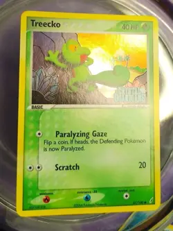 Treecko 67/100 EX Crystal Guardian Reverse Holo Stamped Pokemon Card 2006 - Image 3