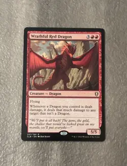 MTG ** Wrathful Red Dragon Commander Legends: Battle for Baldur's Gate - Image 1