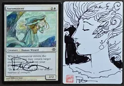 SKETCHED MtG Rebecca Guay _ Magic Origins Artist Proof _ AURAMANCER _ 1/50! - Image 1