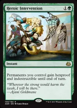 Heroic Intervention Aether Revolt Magic mtg Light Play, English x1 - Image 1