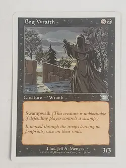 MTG Bog Wraith (6th Edition/Black/U) - BGM - Image 1
