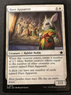 Hare Apparent - FDN - MTG - EN - NM - 0015 - Image 1