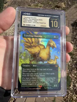 TRAVELING CHOCOBO Chocobo Track Foil - Final Fantasy Graded CGC Pristine 10 🔥 - Image 1