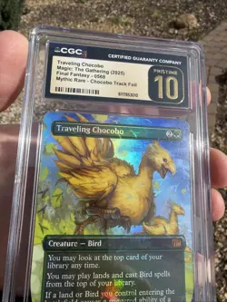 TRAVELING CHOCOBO Chocobo Track Foil - Final Fantasy Graded CGC Pristine 10 🔥 - Image 3