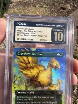 TRAVELING CHOCOBO Chocobo Track Foil - Final Fantasy Graded CGC Pristine 10 🔥 - Image 5