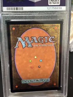1999 Magic the gathering MTG Portal Three Xiahou Dun the One-Eyed PSA 8 P3K - Image 2