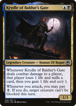 Krydle of Baldur's Gate #226 | NM FOIL | AFR Magic MTG - Image 1