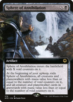 Sphere of Annihilation (EXTENDED ART) #376 | NM FOIL | AFR Magic MTG - Image 1