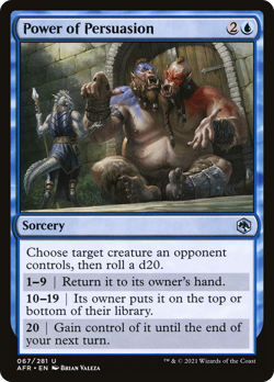 Power of Persuasion #67 | NM FOIL | Adventures in the Forgotten Realms Magic MTG - Image 1