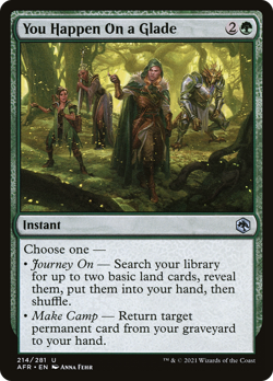 You Happen On a Glade #214 | NM FOIL | AFR Magic MTG - Image 1