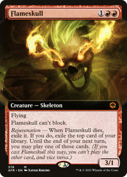 Flameskull (EXTENDED ART) #378 | NM | AFR Magic MTG - Image 1