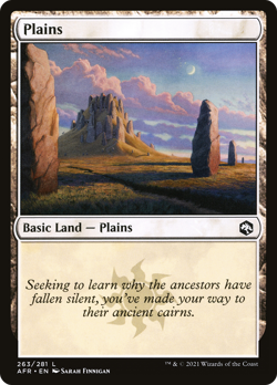 Plains #263 | Near Mint FOIL | Adventures in the Forgotten Realms Magic MTG - Image 1