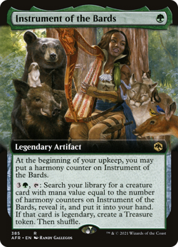 Instrument of the Bards (EXTENDED ART) #385 | NM FOIL | AFR Magic MTG - Image 1