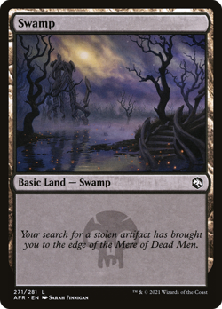 Swamp #271 | Near Mint FOIL | Adventures in the Forgotten Realms Magic MTG - Image 1