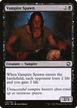 Vampire Spawn #123 | NM FOIL | Adventures in the Forgotten Realms Magic MTG - Image 1