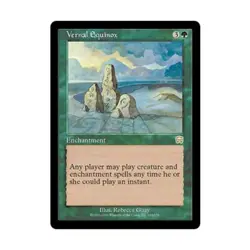 WOTC MtG Mercadian Masques Vernal Equinox (R) (Foil) VG - Image 1