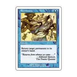 WOTC MtG 7th Ed Boomerang (C) (Foil) EX - Image 1