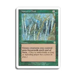 WOTC MtG Starter Series 1999 Nature's Cloak (R) EX - Image 1