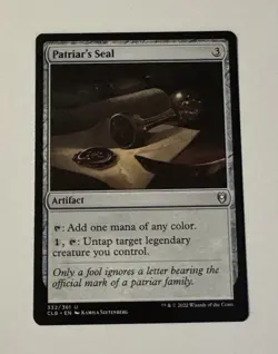 MTG Patriar's Seal - Commander Legends Battle for Baldur's Gate NM - Image 1